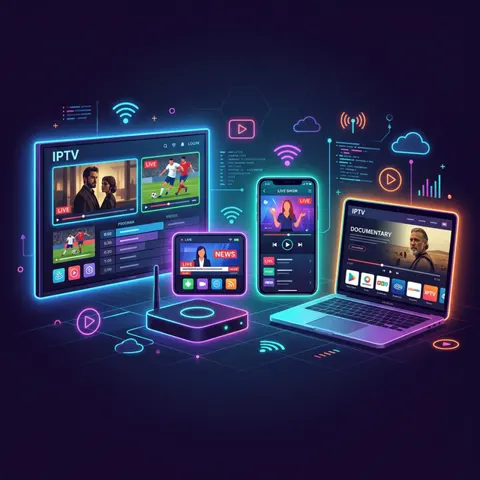 Dispositivos compatíveis com IPTV: Smart TV, TV Box, celular e computador